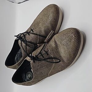 FITFLOP Tassel Lace Up Oxford Shoes Size 8.5 Brown